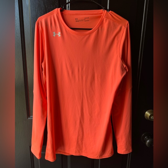 Under Armour Vibrant Orange Dry Fit Performance Top - Picture 1 of 6